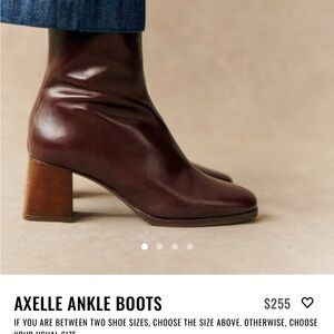 Sezane Axelle Boots Glossy Chocolate